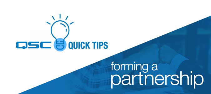 Forming a Partnership - Q-SYS