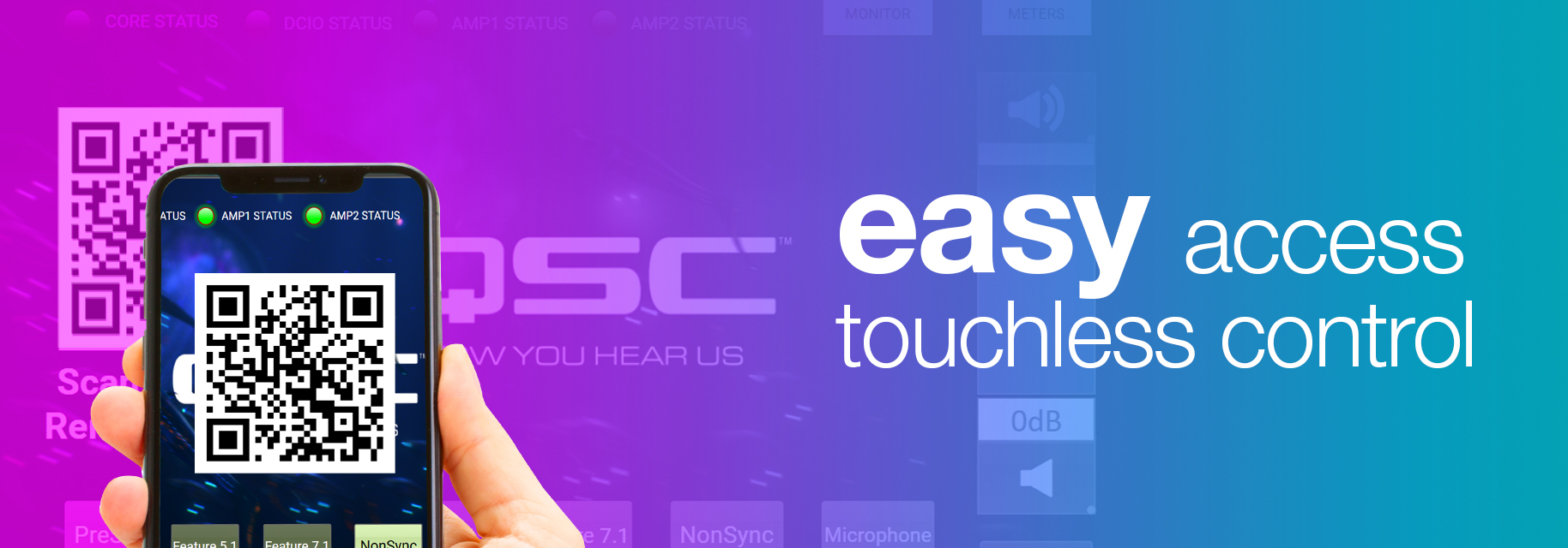 Easy Access Touchless Control QSYS
